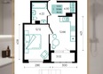 Курортный регион: Планировка 1-комн 35,41 м²