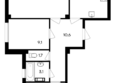 Ботаника: Планировка 3-комн 66,5 м²