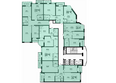Гулливер, литера 3: Типовой план этажа 1 подъезд