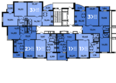 Аксиома, литер 2: План 4-11 этажа 5 подъезд