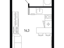 Продается Студия ЖК 5 элемент Аске, лит 5-11 стр.2, сек.5,6, 20.7  м², 2852460 рублей