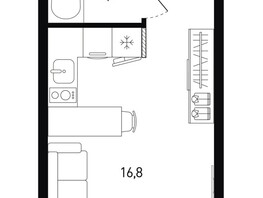 Продается Студия ЖК 5 элемент Аске, лит 5-11 стр.1, сек.1,2,3,4, 20.9  м², 3488210 рублей