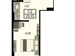 Продается Студия ЖК Город у реки, литер 8, 29.6  м², 4440000 рублей