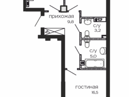 Продается 2-комнатная квартира ЖК Театрал, 70.3  м², 15676900 рублей