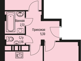 Продается 2-комнатная квартира ЖК Ритм, литер 2, 48.68 м², 6670000 рублей