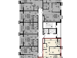 Продается 2-комнатная квартира ЖК Звезды, литер 11, 61 м², 6710000 рублей