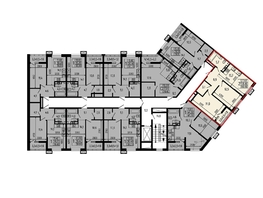 Продается 2-комнатная квартира ЖК Звезды, литер 11, 60.6 м², 7273000 рублей