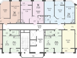 Продается 2-комнатная квартира ЖК Портрет 2, 49.66  м², 7720000 рублей