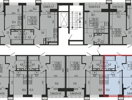 Продается 1-комнатная квартира ЖК Звезды, литер 9, 40.4  м², 7677000 рублей