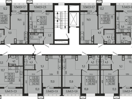 Продается 1-комнатная квартира ЖК Звезды, литер 9, 45.7  м², 8684000 рублей