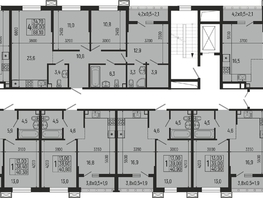 Продается 1-комнатная квартира ЖК Звезды, литер 12, 49  м², 5488000 рублей