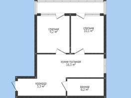 Продается 2-комнатная квартира чуца, 53  м², 4100000 рублей