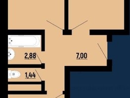 Продается 2-комнатная квартира ЖК Славянка, литера 10, 65.39  м², 6600100 рублей