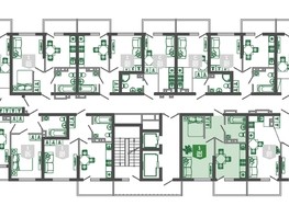 Продается 1-комнатная квартира ЖК Флора, 3 этап литера 4, 36.4  м², 15413480 рублей