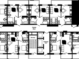 Продается 2-комнатная квартира ЖК Отражение, 2 очередь литера 3, 58.6  м², 7851250 рублей