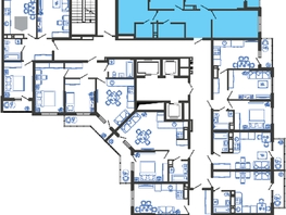 Продается 3-комнатная квартира ЖК Облака-3, дом 1, 78.9  м², 12671340 рублей