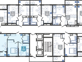 Продается 2-комнатная квартира ЖК Облака-3, дом 1, 52.6  м², 9739942 рублей