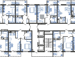 Продается 2-комнатная квартира ЖК Облака-3, дом 1, 63  м², 10785600 рублей