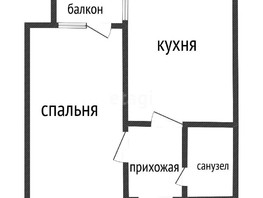 Продается 1-комнатная квартира Московская ул, 32.5  м², 3050000 рублей