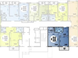 Продается 2-комнатная квартира ЖК Парк у дома, литера 8.3, 45.8  м², 7620000 рублей