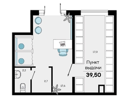 Продается Офис ЖК Стрижи, литера 4, 40.1  м², 6019010 рублей