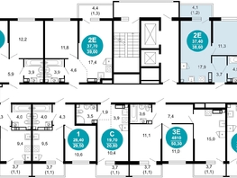 Продается 1-комнатная квартира ЖК Лестория, дом 1, 38.9  м&sup2;, 17687410 рублей