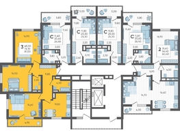 Продается 3-комнатная квартира ЖК Горный квартал, литера 4, 81  м², 21756600 рублей