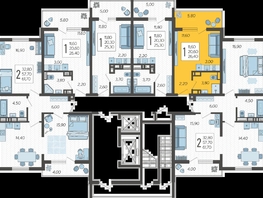 Продается Студия ЖК Горный квартал, литера 3, 26.4  м², 9831360 рублей