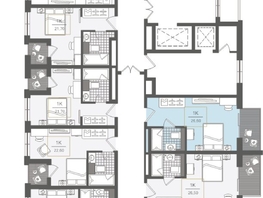 Продается 1-комнатная квартира ЖК Нескучный сад, корпус 2, 26.6 м², 34011100 рублей