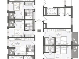 Продается 1-комнатная квартира ЖК Нескучный сад, корпус 2, 34.5 м², 40997300 рублей