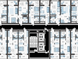 Продается 2-комнатная квартира ЖК Кислород, корпус 3, 48.38  м², 18485998 рублей