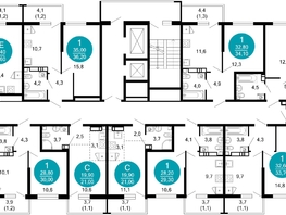 Продается 1-комнатная квартира ЖК Лестория, дом 1, 24.2  м&sup2;, 13574910 рублей
