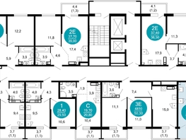 Продается 1-комнатная квартира ЖК Лестория, дом 1, 37.8  м&sup2;, 17805355 рублей