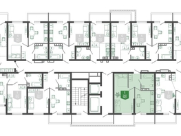 Продается 1-комнатная квартира ЖК Флора, 3 этап литера 4, 36.6  м², 15488460 рублей