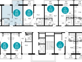 Продается 1-комнатная квартира ЖК Лестория, дом 2, 35.6  м², 15963040 рублей