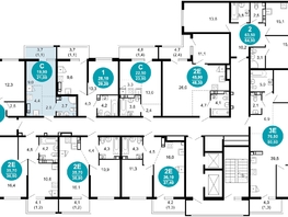 Продается 1-комнатная квартира ЖК Лестория, дом 5, 21  м², 9968700 рублей