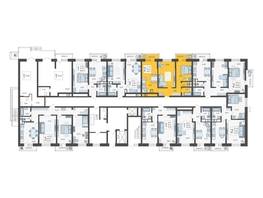 Продается 2-комнатная квартира ЖК Небо, литера 6, 58.5  м², 8201700 рублей