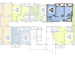 Продается 2-комнатная квартира ЖК Парк у дома, литера 7.1, 53.6  м², 8240000 рублей