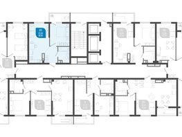 Продается 1-комнатная квартира ЖК Облака-2, блок секция 1-3, 38.4  м², 7921920 рублей