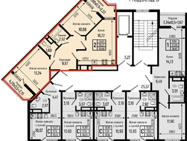 Продается 2-комнатная квартира ЖК Botanica Hills (Ботаника Хилс), лит 2, 59.68  м², 16036000 рублей