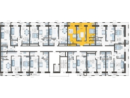 Продается 2-комнатная квартира ЖК Небо, литера 8, 59.6  м², 8683720 рублей