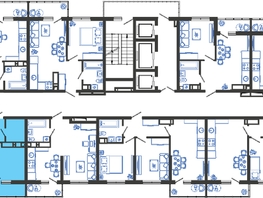 Продается 2-комнатная квартира ЖК Облака-3, дом 1, 43.5  м², 8965350 рублей