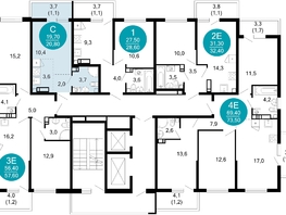 Продается 1-комнатная квартира ЖК Лестория, дом 5, 20.8  м², 9880000 рублей