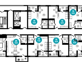 Продается 1-комнатная квартира АО Нескучный сад, корпус 1, 26.2  м², 26645400 рублей