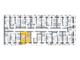 Продается 1-комнатная квартира ЖК Небо, литера 6, 42.1  м², 6954920 рублей