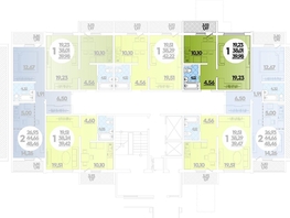 Продается 1-комнатная квартира ЖК Восточный, квартал 1.3 литера 16, 39.98  м², 4650000 рублей