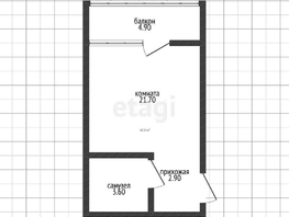 Продается Студия Западный Обход ул, 28.3  м², 3400000 рублей