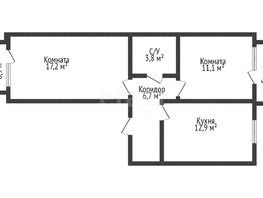 Продается 2-комнатная квартира Тургенева ул, 53.6  м², 4800000 рублей