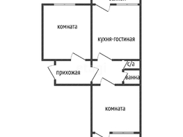 Продается 2-комнатная квартира Боспорская ул, 53.1  м², 6000000 рублей