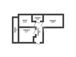 Продается 2-комнатная квартира 2-й Красивый пер, 52.9  м², 4800000 рублей